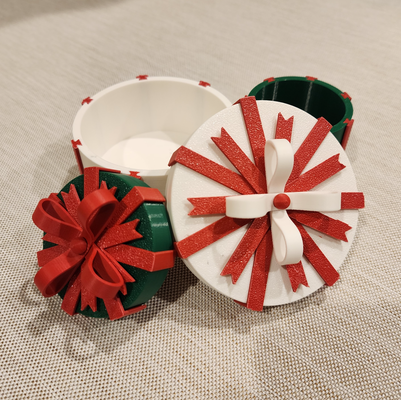 coperchio by interpretazioni creative domestico festività natale regalo scatola arco noams 3d print model - Mito3D