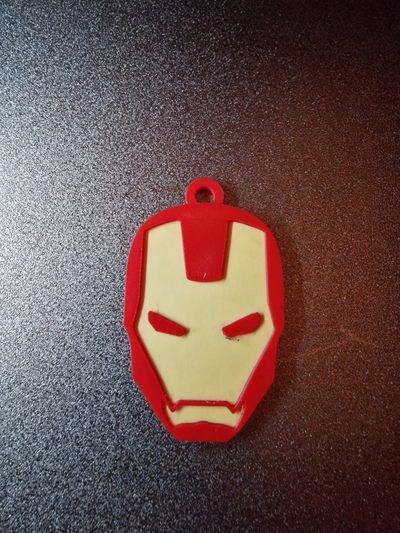 iron man keychain by wickieprints art models marvel avengers bag hanger 3d print model - Mito3D