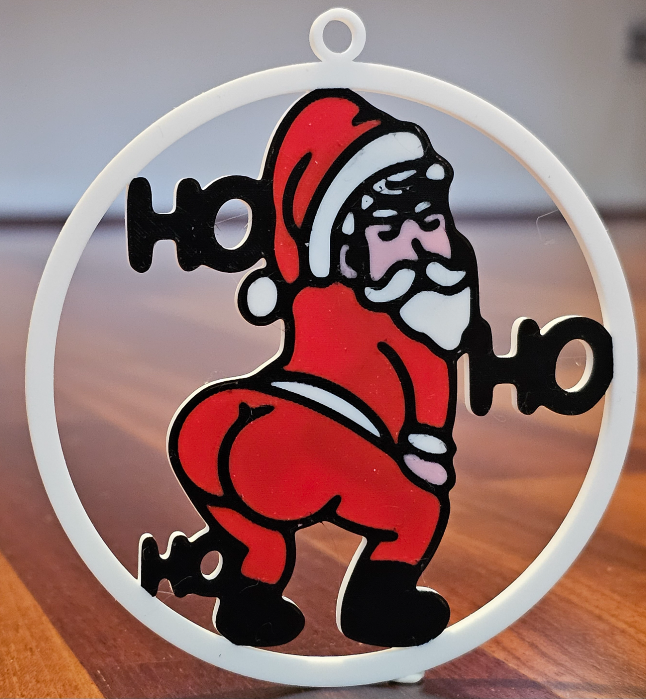 twerken santa claus ornament überarbeitet by abonnieren haushalt feierlichkeiten weihnachten baum 3D print model - Mito3D