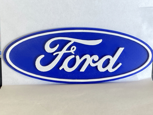 ford logo by shawnknight art signs & logos 3d print model - Mito3D