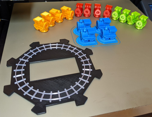 mexicano trem dominós by ecliano brinquedos jogos figura 3d print model - Mito3D