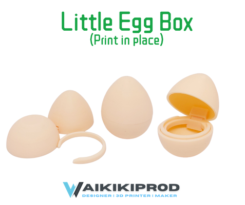 egg box - print in place by waikikiprod miniatures eggbox miniature printinplace mini pip 3d print model - Mito3D