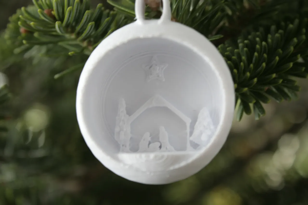 nativity christmas ornament by paiinx household decor tree christmastree treehanger 3d print model - Mito3D