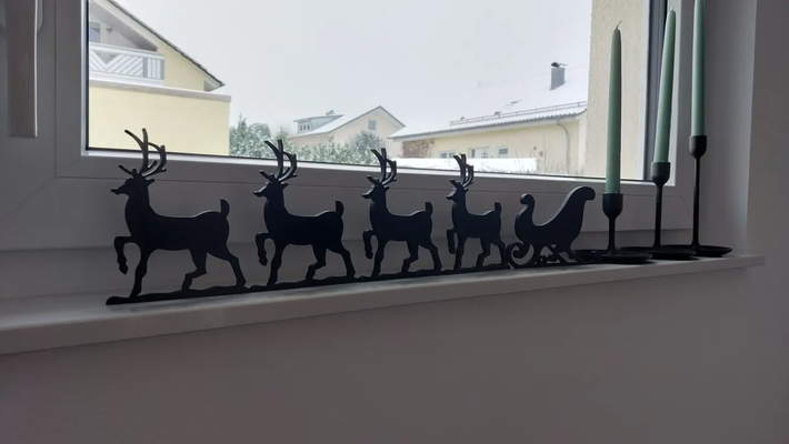 slight deer decor by paiinx household santa clause 3d print model - Mito3D