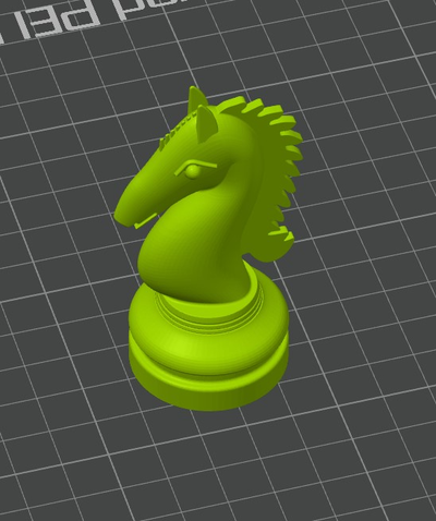 chess knight by kandreas1985 miniatures animals 3d print model - Mito3D