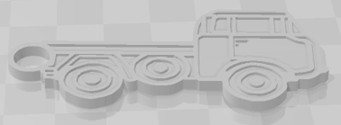 fc todoterreno llavero by scoutman77 arte modelos jeep 3d print model - Mito3D