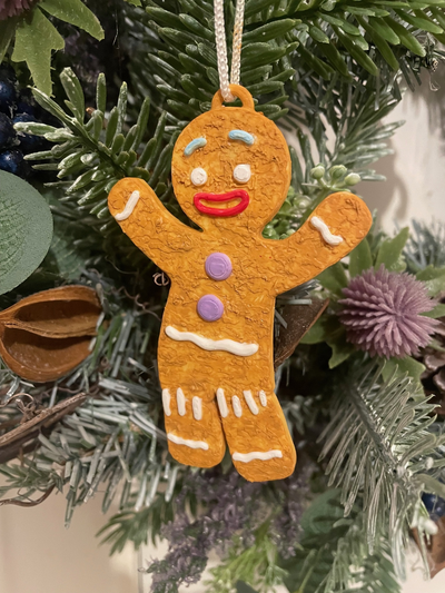 gingy christmas tree decoration by stag 3d household festivities noel decorations treehanger shrek gingerbread gingerbreadman ginger bread man xmas 3d print model - Mito3D