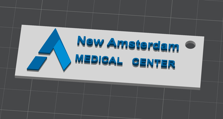 amsterdam porte clés médical centre by gual66 outils 3d print model - Mito3D