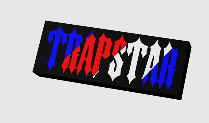 trapstar boite lumière by cali 3d art panneaux logos 3d print model - Mito3D