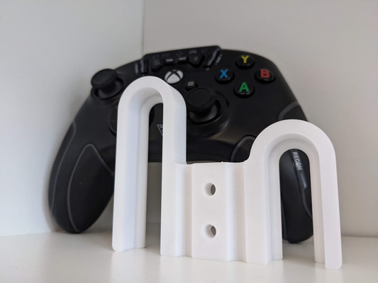 xbox one x s under-desk controller holder by steelcroissant tools organizers 3d print model - Mito3D