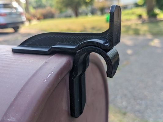 mailbox door pull hook latch by eclien household house models repair 3d print model - Mito3D