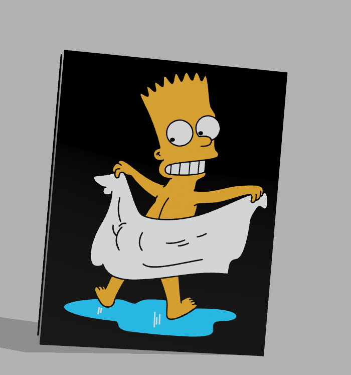 bart simpson by make3design haushalt dekor 3D print model - Mito3D