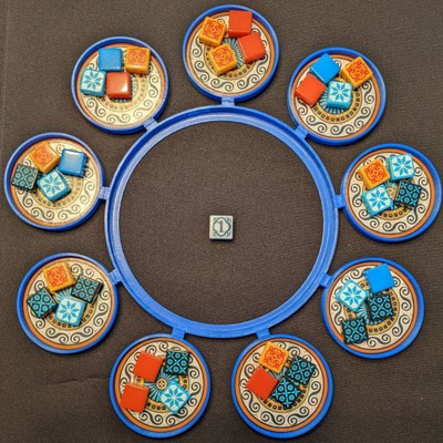 azul fábrica organizador by coríge isak juguetes juegos tablero juego imanes 3d print model - Mito3D