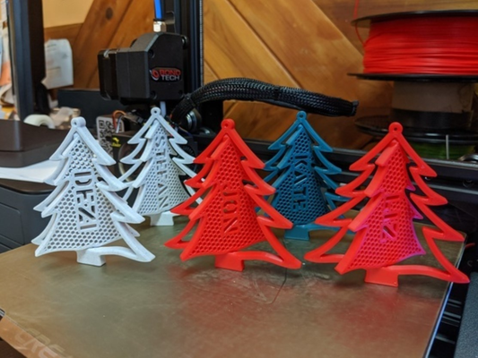 árbol navidad ornamento gira by ecliano casa decoración girar personalizable 3d print model - Mito3D