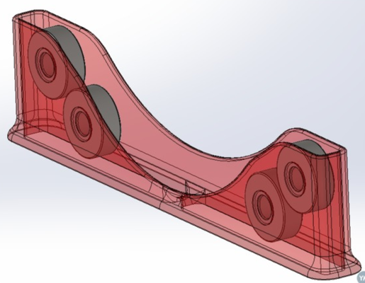 sencillo 200mm to 125mm laminación od 608 patinar rodamiento carrete soporte by ecliano 3d impresora accesorios ocioso filamento relajarse 3d print model - Mito3D