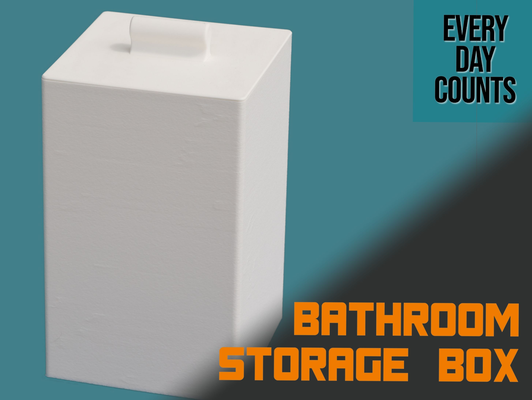 bathroom storage box by day counts household house models 3d print model - Mito3D