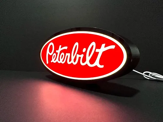 peterbilt lumière boîte by mopar2511 art panneaux logos camion semi 3d print model - Mito3D