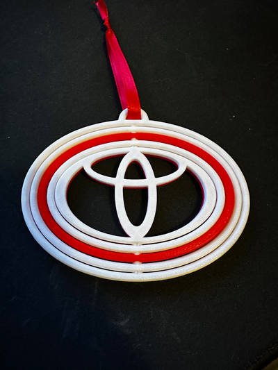 toyota giroscopio natale ornamento by roguedesigns3d domestico arredamento 3d print model - Mito3D
