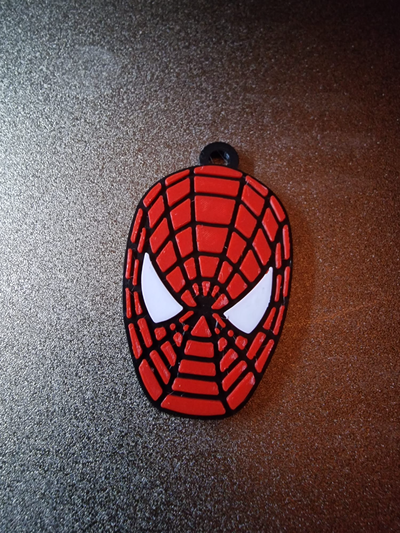 hombre araña llavero by wickieprints arte modelos maravilla vengadores bolso percha 3d print model - Mito3D
