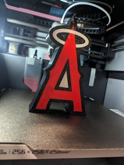 lost angeles angels lightbox by eevul machinations hobby & diy sport outdoors los baseball sports 3d print model - Mito3D