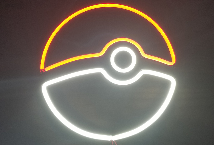 pokémon pokeball neon zeichen led by abonnieren kunst modelle lampe licht führt ledsign almp 3D print model - Mito3D