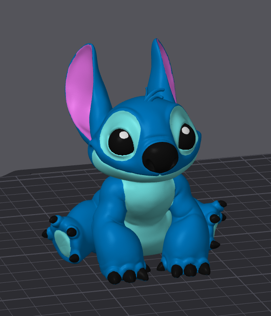 colored stitch remixed by big simi toys & games characters alien blender cute disney fan lilo liloandstitch love magic movie pixar stitchlilo ams 3D print model - Mito3D