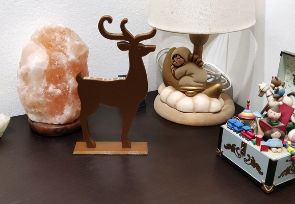 christmas decoration 06 - reindeer by scigola hobby & diy thingiverse natale renna addobbo 3d print model - Mito3D