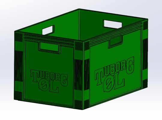 tuborg 6 pack beer can box by thorg1205 household house models beercan crate 3d print model - Mito3D