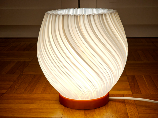 lampe transparent balayage 20cm ikea sort base e14 remixé by au3d ménage décor bougie chauffe plat vase table sol 3d print model - Mito3D
