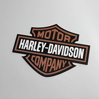 harley davidson signe by mats3dprints art panneaux logos 3d print model - Mito3D