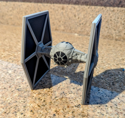 star wars tie fighter kit remix remixed by jarvizar miniatures starwars tiefighter ship spaceship space scifi vehicle miniature model mini assembly multicolor fun disney 3d print model - Mito3D