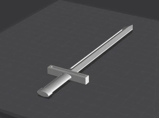 model sword by nota3dprinter art models 3d print model - Mito3D