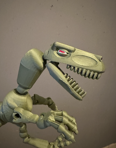 dino giocattolo articolato by ariox3d giocattoli giochi dinosauro flessibile 3d print model - Mito3D