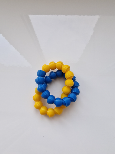 chain bracelet by hftsrider toys & games joint snake worm 3d print model - Mito3D