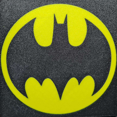 batman logo untersetzer by papa druckt kunst zeichen logos superheld glas superhelden batmanlogo 3d print model - Mito3D