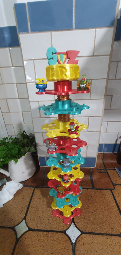 superzings rotating tower by p4mp3r072 hobby & diy superthings 3d print model - Mito3D