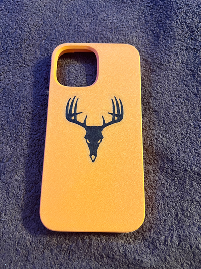 iphone 13 pro max deer skull remixed by troyerse hobby & diy electronics phone case hunting 3d print model - Mito3D