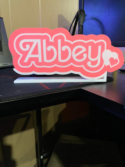 abbey led lightbox by chuck85ap household decor 3d print model - Mito3D