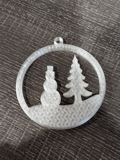 schneemann szene ornament by abonnieren haushalt dekor weihnachten 3d print model - Mito3D