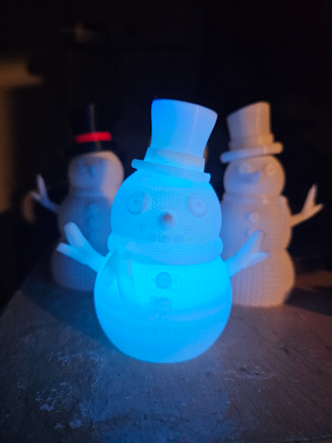 schneemann döbel stricken led tee licht lampe by allesplusultra kunst skulpturen dekorationen schmücken weihnachten 2023 schnee dekor deko dekoration glücklich festlich urlaub winter spaß einfach kinder geschenk schreibtisch zubehörteil nachtlicht unterstützung 3D print model - Mito3D