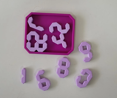digi bulmaca yeniden karıştırılmış by 253bigfoot oyuncaklar oyunlar bulmacalar beyin tanıtım oyunu oyun oyuncak 3d print model - Mito3D