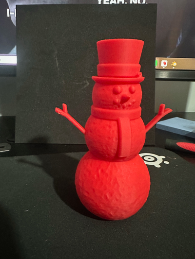 snowman by matdanck121 household decor christmas holiday winter frosty snow 3d print model - Mito3D