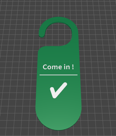 come in door tag by camorimcanada household office 3d print model - Mito3D