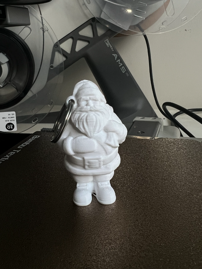 santa keychain remixed by lil ppj household festivities christmas 3d print model - Mito3D