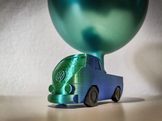 balloon vw-pickup by stefan heer hobby & diy vehicles toy car thingiverse vwbus ballon bully 3d print model - Mito3D