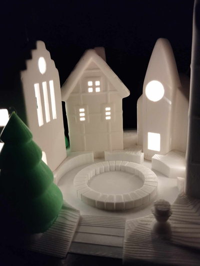base d coração l derramar casas lidl leds edifícios livarno by minivanbuzz casa festividades noel natal natal decoração 3d print model - Mito3D