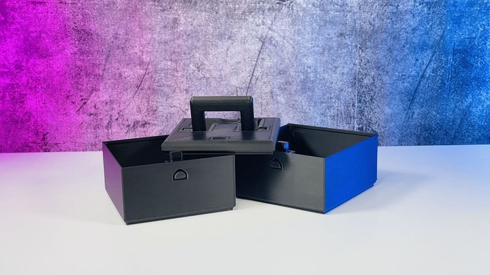 birleşik yazıcı araç depolama box 100x100 by kritik hobi kendin yap kutu ilginç saklama kutusu oyuncak 3d print model - Mito3D