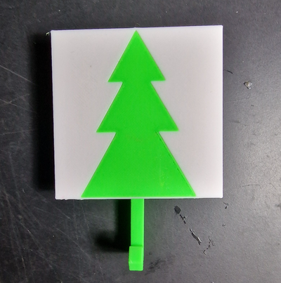 christmas tree key holder rising star by quiquecrimson household festivities keyholder soporte llavero navidad 3d print model - Mito3D