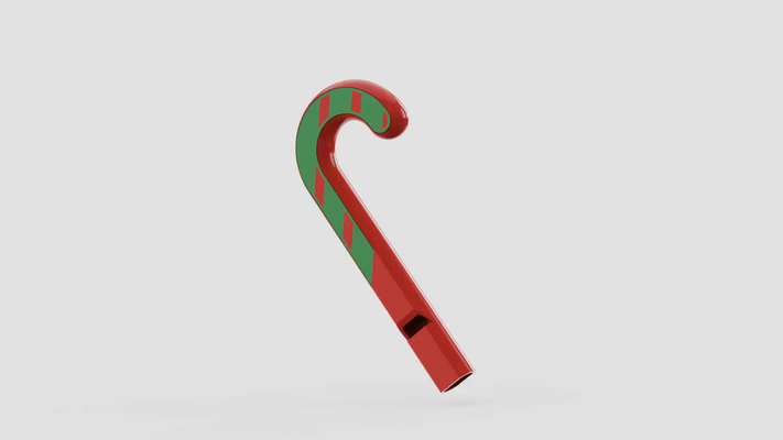 christmas cane whistle by parkeryaojj tools gadgets tool 3d print model - Mito3D