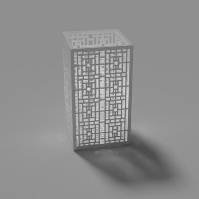halter unterstützung 6 rechteckig by gefallener engel haushalt dekor wohnkultur kerze 3d print model - Mito3D